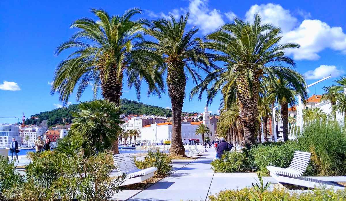 Split seashore atmosphere sightseeing tour from Baska Voda by minivan.